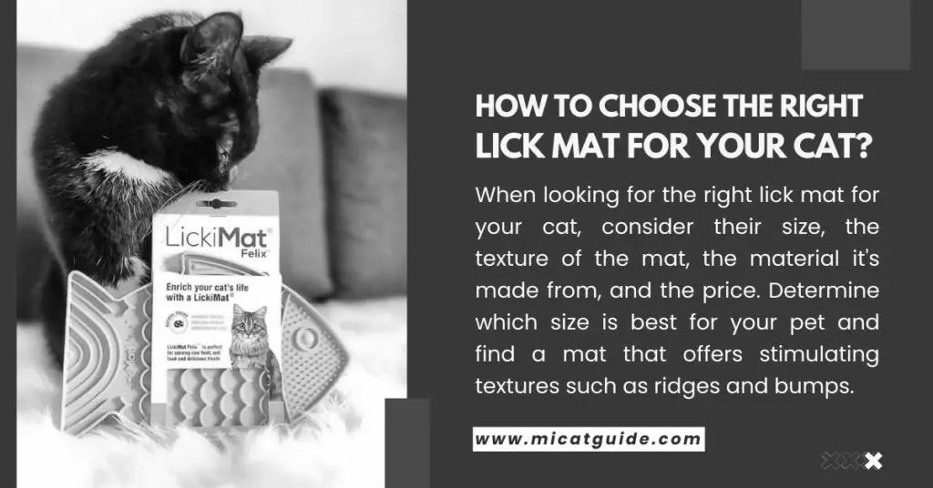 How to Choose the Right Lick Mat for Your Cat